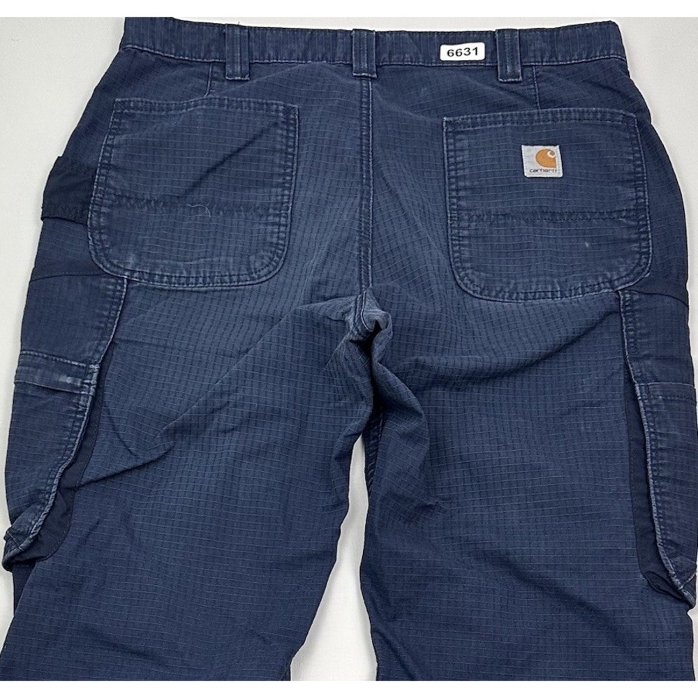 Carhartt Ripstop Force Loose Fit Cargo Pants Mens 34x30 Navy Blue 103903-NVY